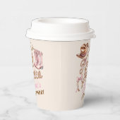 Gobelets En Papier Pink Western First Rodeo Birthday (Droite)