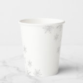 Gobelets En Papier Pink Winter Onederland Argent 1er anniversaire (Verso)