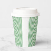 Gobelets En Papier Pinstripe verte (Gauche)