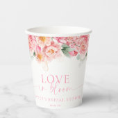 Gobelets En Papier Piper Paeony Fleurs Amour en Fleur Mariage (Recto)