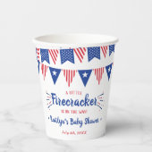 Gobelets En Papier Pirate En Chemin ! baby shower 4 juillet (Recto)