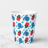 Gobelets En Papier Pirate Octopus, Motif de pieuvre, Animaux de mer (Recto)