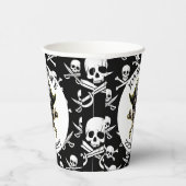 Gobelets En Papier Pirate Party Skull.Cross Bones (Droite)