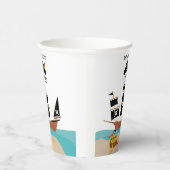 Gobelets En Papier Pirate Thème Anniversaire Fête (Droite)