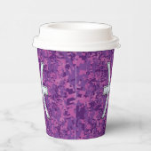 Gobelets En Papier Pisces Zodiac Connexion sur Camion numérique rose (Droite)