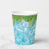 Gobelets En Papier Piscine tropicale Piscine de fête Anniversaire (Droite)