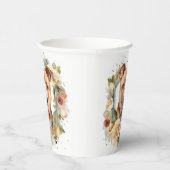 Gobelets En Papier Pitbull Christmas Wreath Festive Pup (Droite)