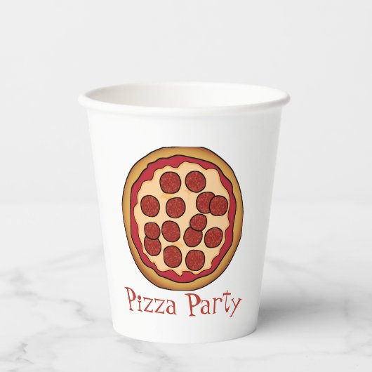 Gobelets En Papier Pizza (Recto)