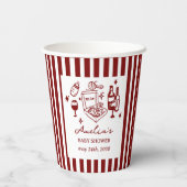 Gobelets En Papier Pizza doodle special Delivery Baby Shower (Verso)