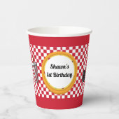 Gobelets En Papier Pizza Party personnalisé (Gauche)