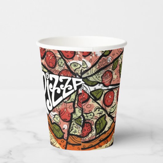 Gobelets En Papier Pizza Pie (Droite)