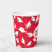 Gobelets En Papier Plafonds de graduation Rouge et blanc Parti person (Droite)