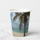 Gobelets En Papier Plage d'Aruba I Belle Scène Nature (Verso)