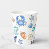 Gobelets En Papier Plage Thématique de la mer Créations (Recto)