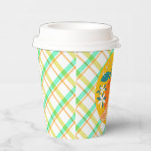 Gobelets En Papier Plaid Anniversaire Fruité Orange (Droite)