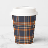 Gobelets En Papier Plaid rustique Noël/hiver (Verso)