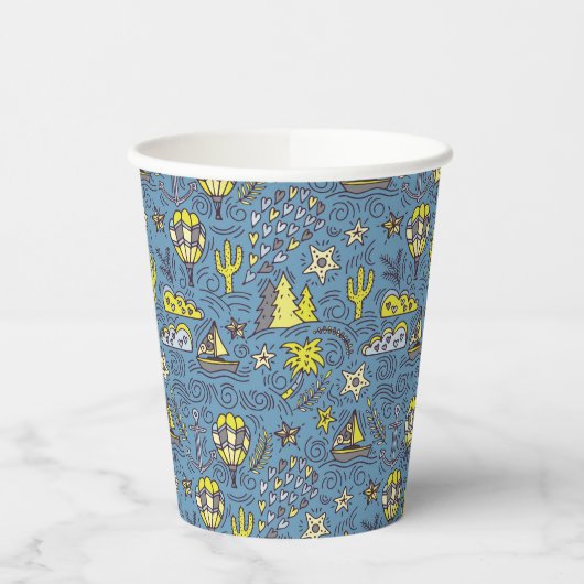 Gobelets En Papier Plaisir de voyage (Gauche)