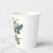 Gobelets En Papier Plan forestier de l'aquarelle (Gauche)