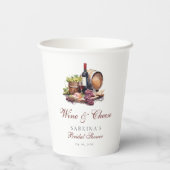 Gobelets En Papier Planche de charcuterie Vin & Fromage Enterrement d (Verso)