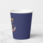 Gobelets En Papier Planètes d'anniversaire et Rockship dans l'espace  (Gauche)