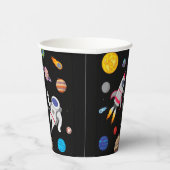 Gobelets En Papier Planètes de marche spatiale astronaute spatiale an (Droite)