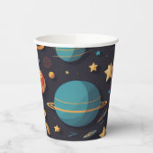 Gobelets En Papier planètes spatiales (Gauche)