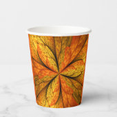 Gobelets En Papier Plante d'automne, Abstrait moderne Fractal Art Lea (Verso)