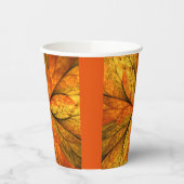Gobelets En Papier Plante d'automne, Abstrait moderne Fractal Art Lea (Gauche)