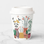 Gobelets En Papier Plante heureux (Verso)