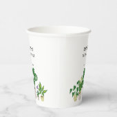 Gobelets En Papier Plantes en pot Mariage douche verdure sur mesure (Droite)