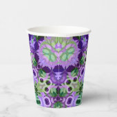 Gobelets En Papier Plaque de papier Mandala ronde motif kaleidoscope (Droite)