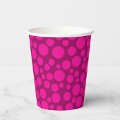Gobelets En Papier Plaque de papier pois rose (Verso)