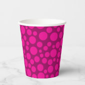 Gobelets En Papier Plaque de papier pois rose (Recto)