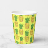 Gobelets En Papier Plaque en papier jaune ananas (Droite)