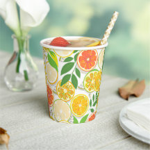 Plaque papier - Boho Citrus Slices