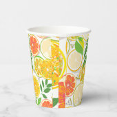 Gobelets En Papier Plaque papier - Boho Citrus Slices (Droite)