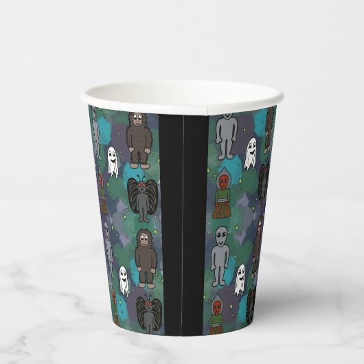 Gobelets En Papier Plaque papier éffrayante (Droite)