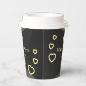 Gobelets En Papier Plaques en papier papillon d'or (Droite)