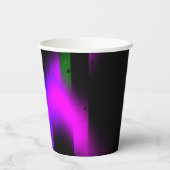 Gobelets En Papier Plasma de Glitch Noir (Verso)