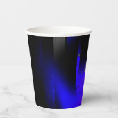 Gobelets En Papier Plasma de Glitch Noir (Recto)