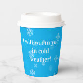 Gobelets En Papier Plastic cup with a snow pattern  (Recto)