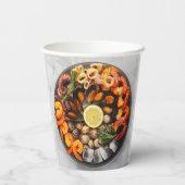 Gobelets En Papier Plateau de fruits de mer (Verso)