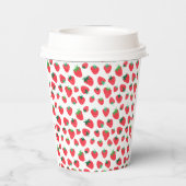 Gobelets En Papier Plein de fraises (Verso)