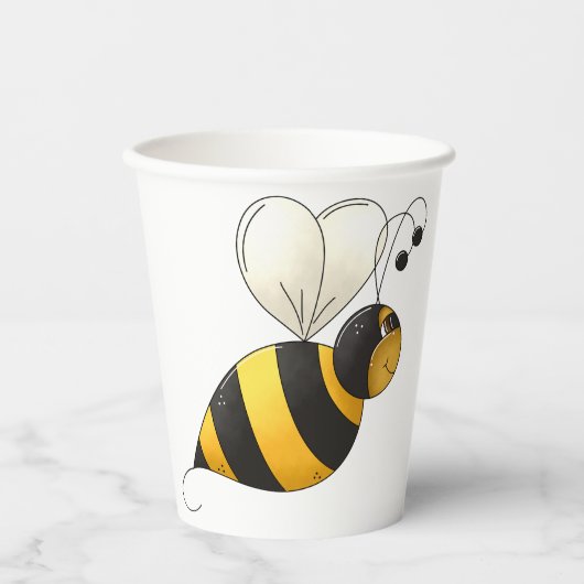 Gobelets En Papier Plump Winged Bumble Bee (Recto)