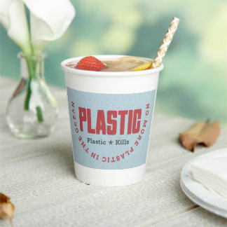 Gobelets En Papier Plus de plastique dans l'océan | Pollution des océ