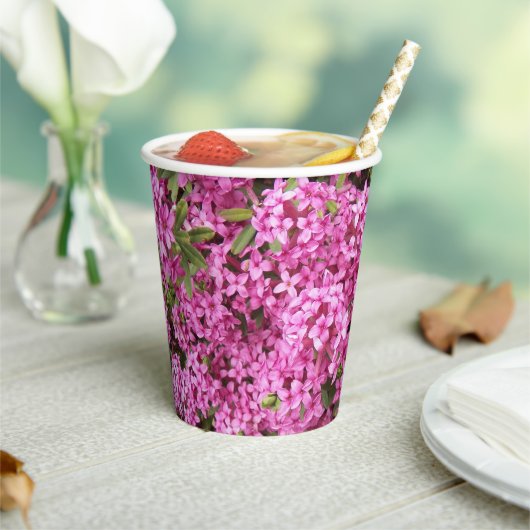 Gobelets En Papier Plutôt rose Daphné Floral (Insitu)