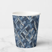 Gobelets En Papier Poche Et Tresses En Denim Distressé Sombre (Verso)