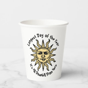Gobelets En Papier Poème Solstice d'été