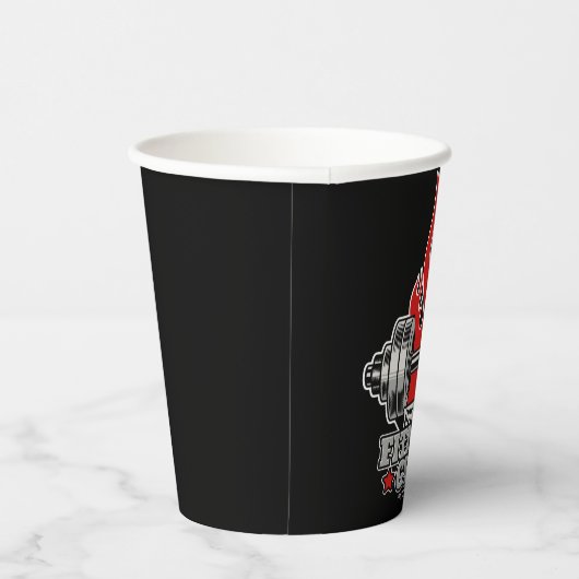 Gobelets En Papier Poids Personnalisé Levant Dumbbell Fitness Gym (Droite)