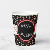 Gobelets En Papier Point Polka moderne (Verso)